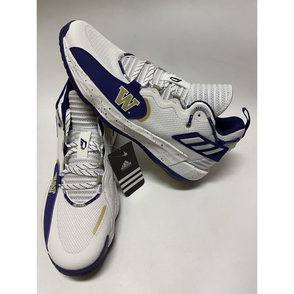 Adidas SM Dame 7 EXTPLY Washington Huskies PE White GX3462 Men’s Size 14 US main image 5
